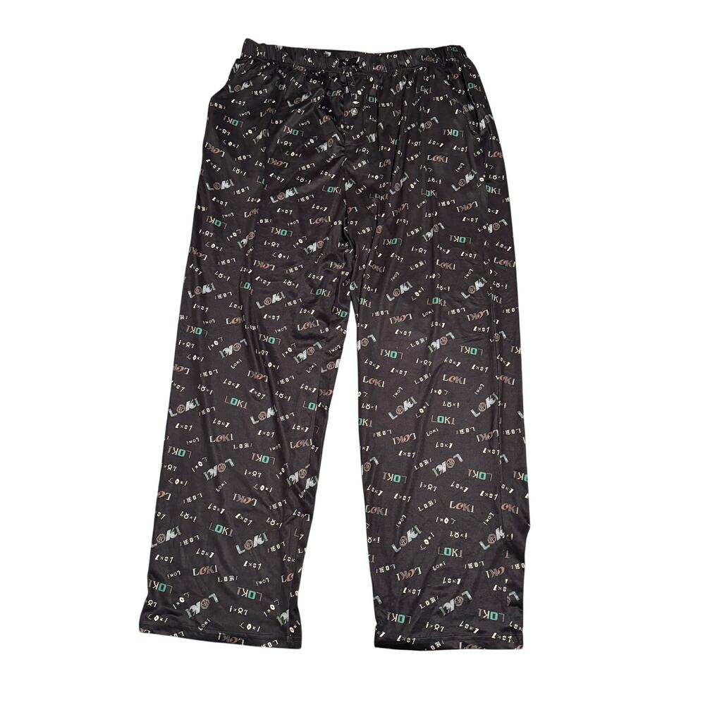 Marvel Studios Loki All Over Print Pajama Lounge Pants Men's Size Large flawed